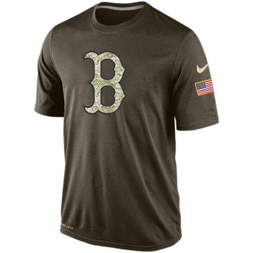 Men's Boston Red Sox Salute To Service Nike Dri-FIT T-Shirt - Click Image to Close
